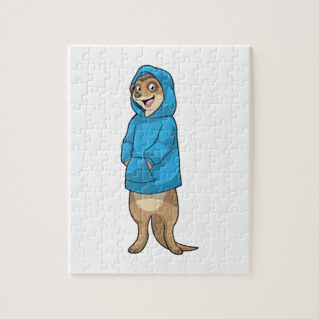Puzzle Meerkat con Hoodie (Vertical)