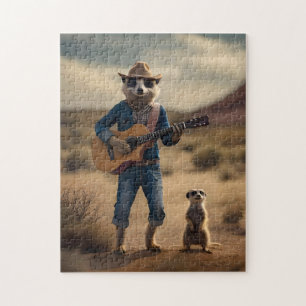 Puzzle Meerkat Duet: Juntos en armonía,