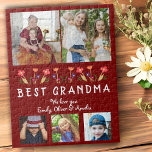 Puzzle Mejor Abuela Corta Flores Florales Fotos De Famili<br><div class="desc">Mejor Abuela Corta Flores Familia Floral 5 Fotos Puzzle. Flores dibujadas a mano y 5 fotos familiares. Crea tu propio regalo personalizado para una abuela por el Día de la Madre,  cumpleaños o Navidades.</div>