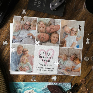 Puzzle Mejor Abuela del Mundo Collage de Fotos que los Ni