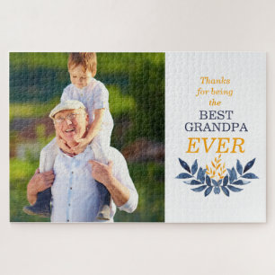 Puzzle Mejor abuelo de foto de personalizable