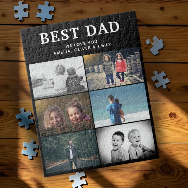 Puzzle Mejor álbum de Collage de fotos de Papá Personaliz (Subido por el creador)