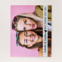 Puzzle Mejor amigo desde plantilla de foto personalizada