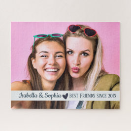 Puzzle Mejor amigo desde plantilla de foto personalizada