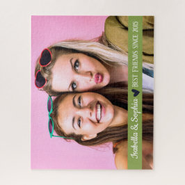 Puzzle Mejor amigo desde plantilla de foto personalizada