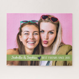 Puzzle Mejor amigo desde plantilla de foto personalizada