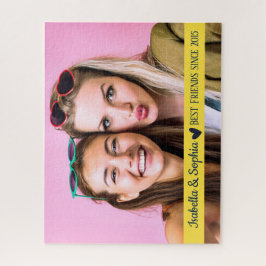 Puzzle Mejor amigo desde plantilla de foto personalizada