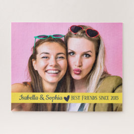 Puzzle Mejor amigo desde plantilla de foto personalizada