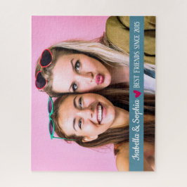 Puzzle Mejor amigo desde plantilla de foto personalizada