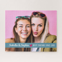 Puzzle Mejor amigo desde plantilla de foto personalizada