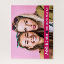 Puzzle Mejor amigo desde plantilla de foto personalizada