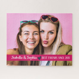 Puzzle Mejor amigo desde plantilla de foto personalizada