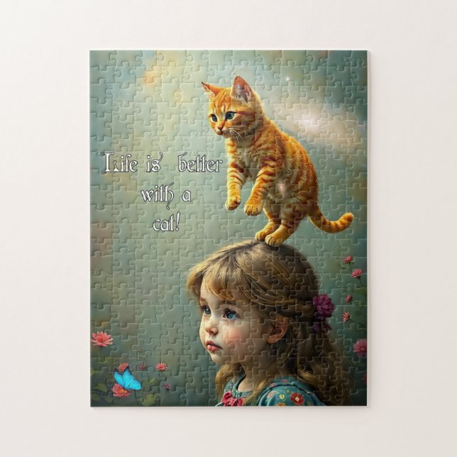 Puzzle Mejor con un gato (Vertical)