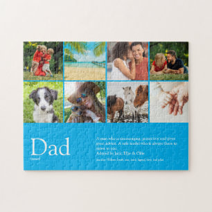 Puzzle Mejor Definición de Padre Papá 6 Fotos Azul Cielo