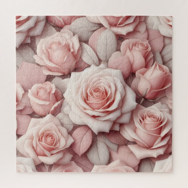 Puzzle Mejor en Rosas Rosadas (Vertical)
