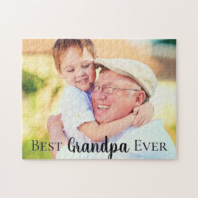 Puzzle Mejor foto de abuelo (Horizontal)