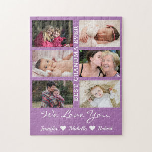Puzzle Mejor foto de la abuela nunca Personalizado Nombre