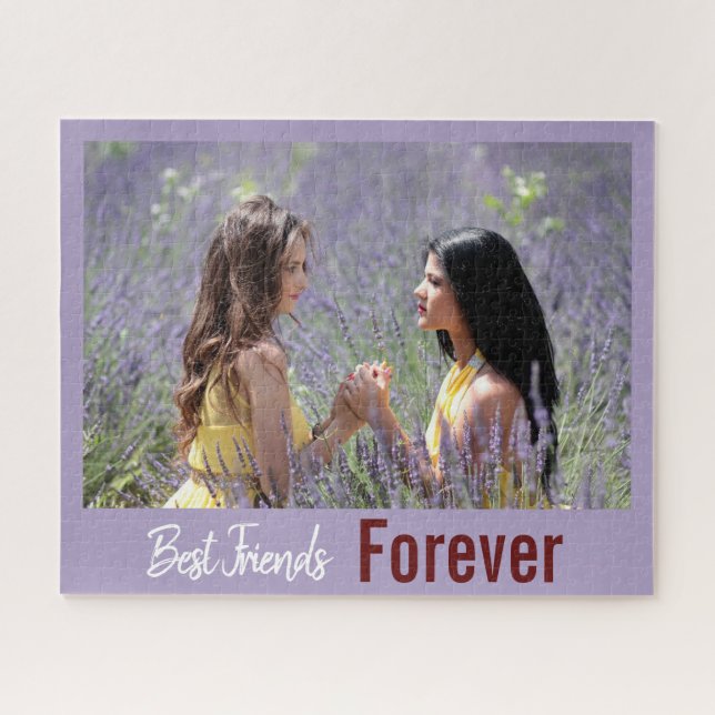Puzzle Mejor Freno para Girly Cute Foto (Horizontal)