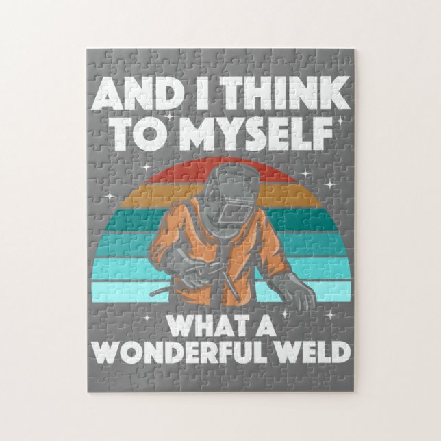 Puzzle Mejor Hombres de Arte Soldadura Mujeres Arco Solda (Vertical)