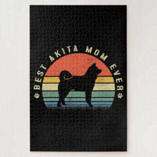 Puzzle Mejor Mamá Akita Regalos De Perros De Akita Gracio