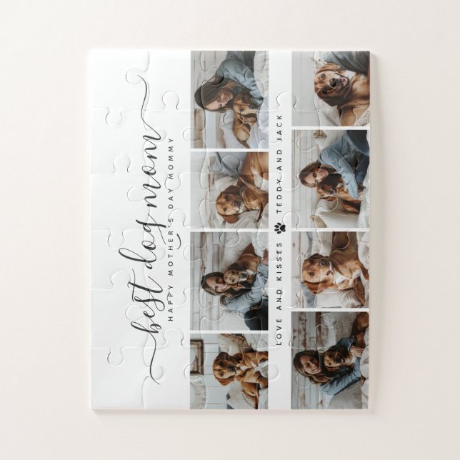 Puzzle Mejor Mamá Perro: Día de la Madre de la Foto Perro (Vertical)