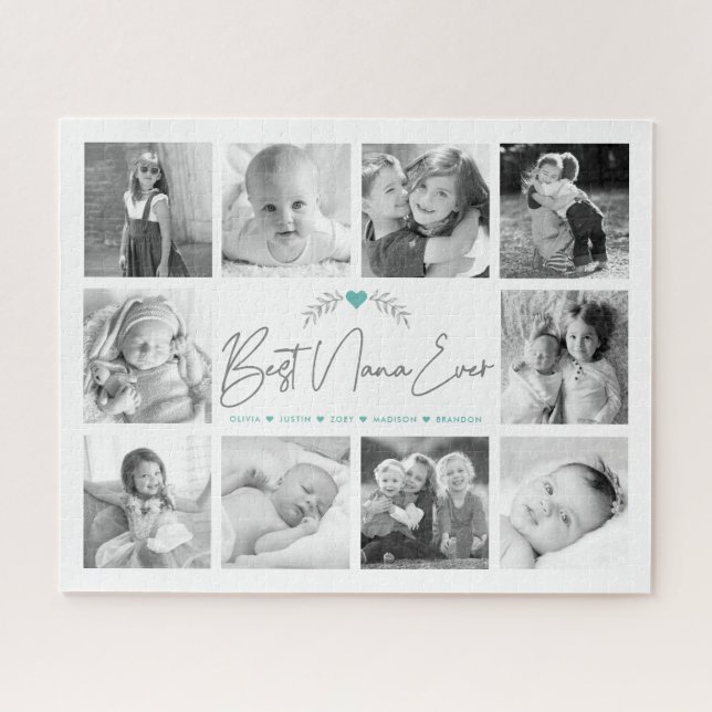 Puzzle Mejor Moda de Collage de fotos Nana de escritura m (Horizontal)