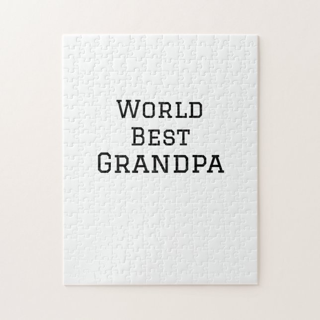 Puzzle Mejor mundo Abuelo agregar nombre texto deportes s (Vertical)