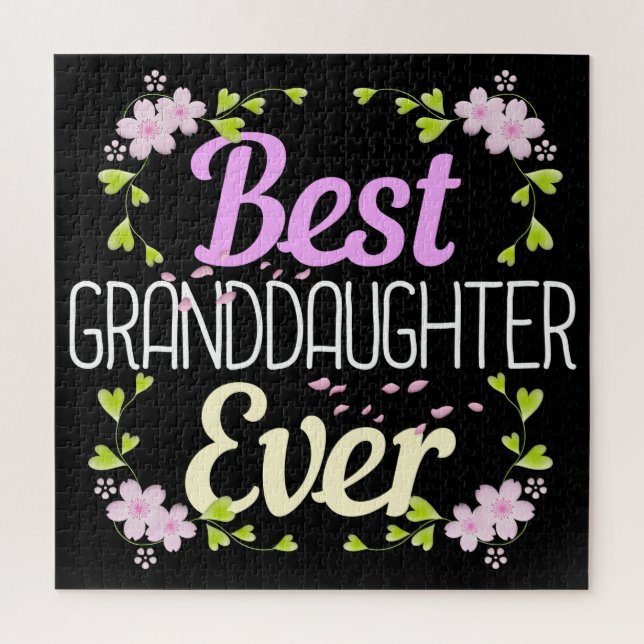 Puzzle Mejor Nieta de la Historia - Floral (Vertical)