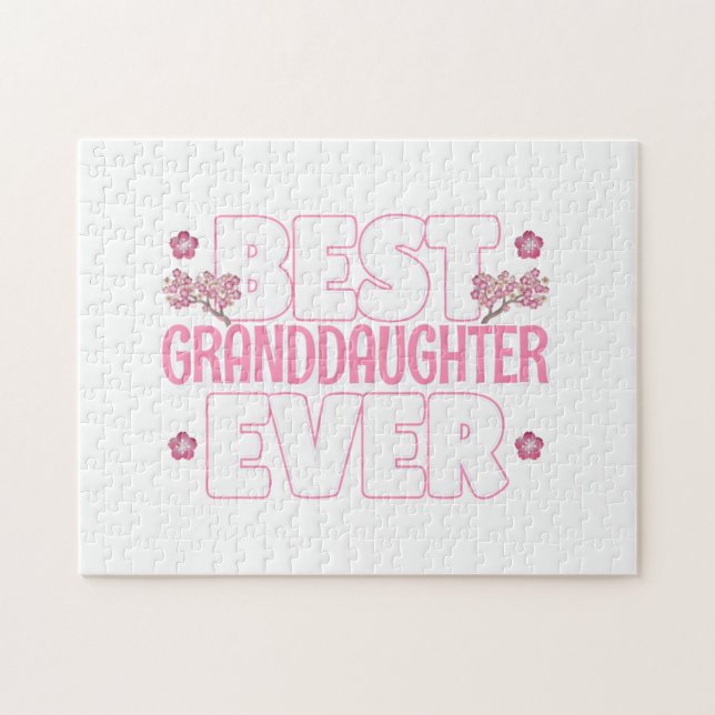 Puzzle Mejor Nieta de la Historia - Flores de cerezo (Horizontal)