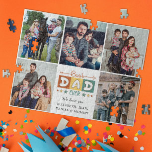Puzzle Mejor Papá del Mundo Collage de Fotos Personalizad