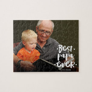Puzzle Mejor Papá del Mundo Foto Personalizada de Nieto