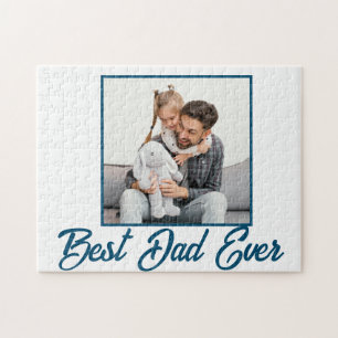 Puzzle Mejor Papá del Mundo Foto Personalizada Día del Pa