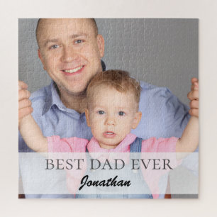 Puzzle Mejor Papá del Mundo Nombre Cita Diseño de Familia