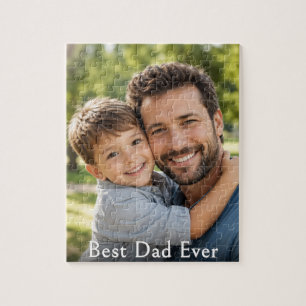 Puzzle Mejor Papá del Mundo Recuerdo Personalizado con Fo