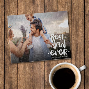 Puzzle Mejor Papá del Mundo Regalo Personalizado con Foto