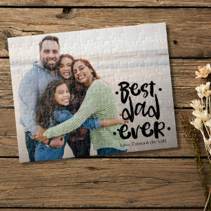 Puzzle Mejor Papá del Mundo Regalo Personalizado con Foto