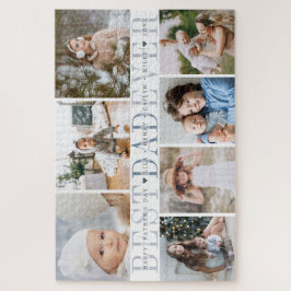Puzzle Mejor Papá Nunca | Mensaje Personalizado y Collage