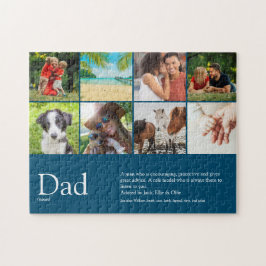 Puzzle Mejor papá, padre, definición de padre 6 Foto Azul