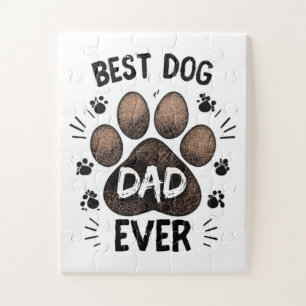 Puzzle Mejor Papá Perro del Mundo – Huella de Perro Adora