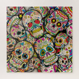 Puzzle Mejor patrón de cráneo de azúcar en venta