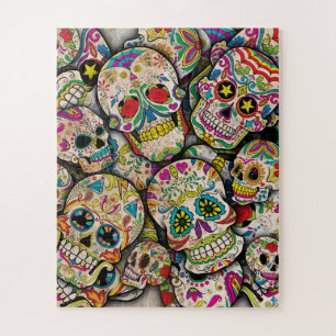 Puzzle Mejor patrón de cráneo de azúcar en venta