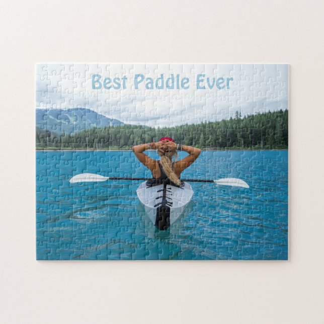 Puzzle Mejor Personalizado de Paddle de la historia Kayak (Horizontal)