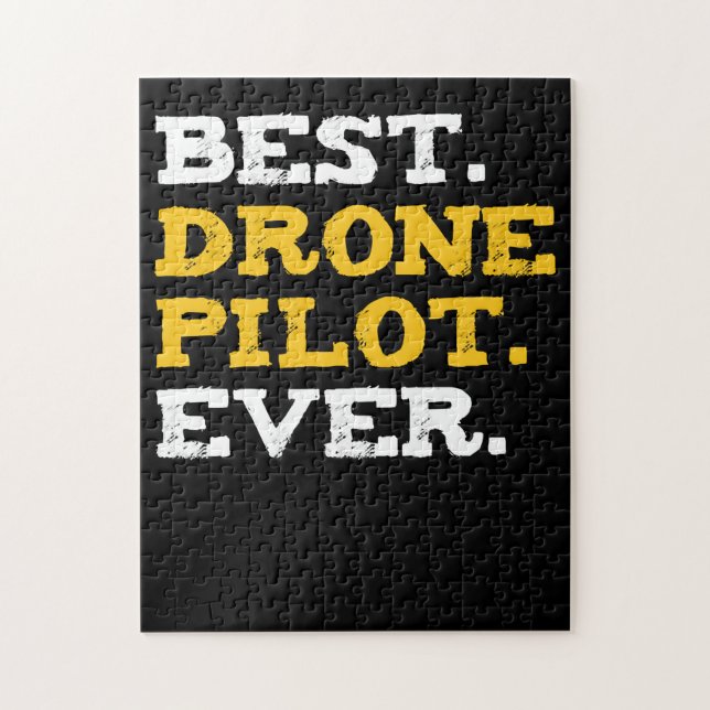 Puzzle Mejor Piloto de Drones siempre Gracioso Cuadcopter (Vertical)