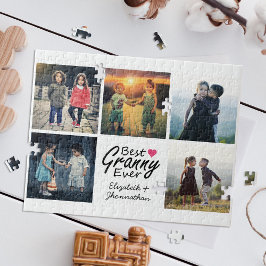 Puzzle Mejor regalo de abuela de Collage de fotos moderno