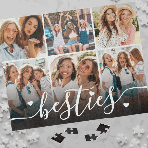 Puzzle Mejores Amigas Colage de Fotos Elegante de Mejores