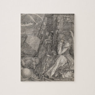 Puzzle Melancholia I, grabada por Albrecht Durer