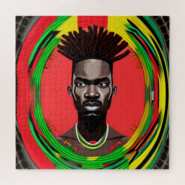 Puzzle Melanin Dad Black Bruh (Horizontal)