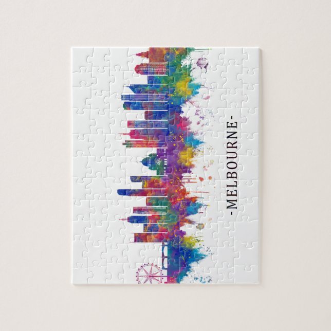 Puzzle Melbourne Australia Skyline (Vertical)