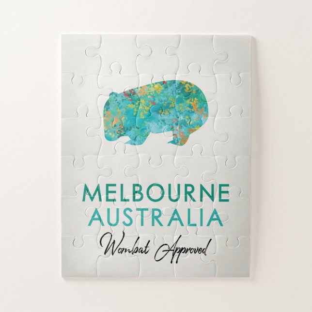 Puzzle Melbourne Australia Wombat (Vertical)