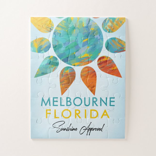 Puzzle Melbourne Florida Sunshine Travel (Vertical)